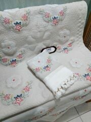 ÇİN İĞNESİ SECCADE TAKIMI 3PARÇA (ÜRÜNLERİMİZ GÖRSEL AMAÇLIDIR SİPARİŞ ALINIR)