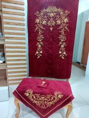 MARAŞ İŞ İ ATİYE MODEL SECCADE TAKIMI 3 PARÇA(ÜRÜNLERİMİZ GÖRSEL AMAÇLIDIR SİPARİŞ ALINIR)