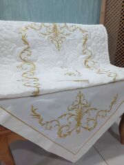 MARAŞ İŞİ ZEHRA MODEL SECCADE TAKIMI 3 PARÇA  (ÜRÜNLERİMİZ GÖRSEL AMAÇLIDIR SİPARİŞ ALINIR)