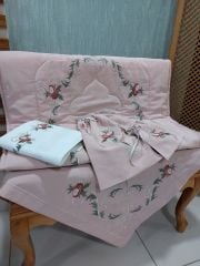 GÜLLÜ SECCADE TAKIMI (ÜRÜNLERİMİZ GÖRSEL AMAÇLIDIR SİPARİŞ ALINIR)