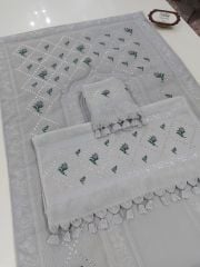 KANEVİÇE TELKIRMA SECCADE TAKIMI (ÜRÜNÜMÜZ GÖRSEL AMAÇLIDIR SİPARİŞ ALINIR )