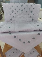 KANEVİÇE TELKIRMA SECCADE TAKIMI (ÜRÜNÜMÜZ GÖRSEL AMAÇLIDIR SİPARİŞ ALINIR )