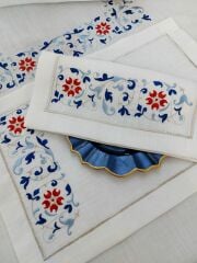 Çini Desen Amerikan Servis Takımı (ÜRÜNLERİMİZ GÖRSEL AMAÇLIDIR SİPARİŞ ALINIR)