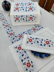 Çini Desen Amerikan Servis Takımı (ÜRÜNLERİMİZ GÖRSEL AMAÇLIDIR SİPARİŞ ALINIR)