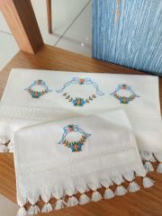 Analı Kızlı Fiesta Soft Pamuk Polyester Karışımı Havlu(Mavi-Turuncu) (ÜRÜNLERİMİZ GÖRSEL AMAÇLIDIR SİPARİŞ ALINIR)