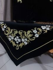 Maraş İşi Ay Yıldız Model Seccade Takımı 3 Parça (ÜRÜNLERİMİZ GÖRSEL AMAÇLIDIR SİPARİŞ ALINIR)