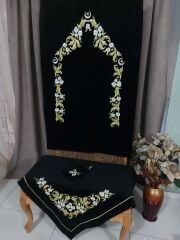 Maraş İşi Ay Yıldız Model Seccade Takımı 3 Parça (ÜRÜNLERİMİZ GÖRSEL AMAÇLIDIR SİPARİŞ ALINIR)