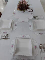 Makina Nakışı Gardenya Servis Takımı (ÜRÜNLERİMİZ GÖRSEL AMAÇLIDIR SİPARİŞ ALINIR)