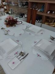 Makina Nakışı Gardenya Servis Takımı (ÜRÜNLERİMİZ GÖRSEL AMAÇLIDIR SİPARİŞ ALINIR)