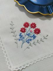 Elde Brezilya İşi ve Makina Nakışı Mutfak Takımı (ÜRÜNLERİMİZ GÖRSEL AMAÇLIDIR SİPARİŞ ALINIR)