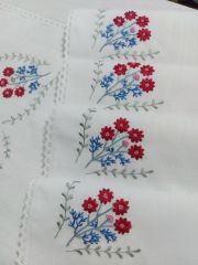 Elde Brezilya İşi ve Makina Nakışı Mutfak Takımı (ÜRÜNLERİMİZ GÖRSEL AMAÇLIDIR SİPARİŞ ALINIR)