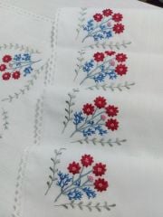 Elde Brezilya İşi ve Makina Nakışı Mutfak Takımı (ÜRÜNLERİMİZ GÖRSEL AMAÇLIDIR SİPARİŞ ALINIR)