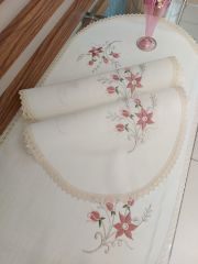 Oval Yatak Odası Takımı 3 Parça Makina Nakışı (ÜRÜNLERİMİZ GÖRSEL AMAÇLIDIR SİPARİŞ ALINIR)