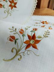 Oval Yatak Odası Takımı 3 Parça Makina Nakışı (ÜRÜNLERİMİZ GÖRSEL AMAÇLIDIR SİPARİŞ ALINIR)