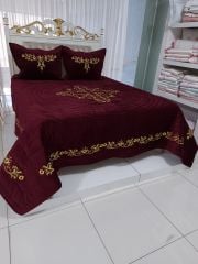 Maraş İşi Saray Model Yatak Örtüsü (ÜRÜNLERİMİZ GÖRSEL AMAÇLIDIR SİPARİŞ ALINIR)