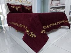 Maraş İşi Saray Model Yatak Örtüsü (ÜRÜNLERİMİZ GÖRSEL AMAÇLIDIR SİPARİŞ ALINIR)