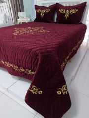 Maraş İşi Saray Model Yatak Örtüsü (ÜRÜNLERİMİZ GÖRSEL AMAÇLIDIR SİPARİŞ ALINIR)