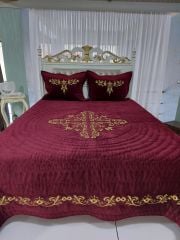 Maraş İşi Saray Model Yatak Örtüsü (ÜRÜNLERİMİZ GÖRSEL AMAÇLIDIR SİPARİŞ ALINIR)