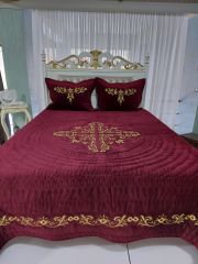 Maraş İşi Saray Model Yatak Örtüsü (ÜRÜNLERİMİZ GÖRSEL AMAÇLIDIR SİPARİŞ ALINIR)