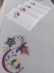 Antika İsviçre Keteni Elde Çin İğnesi Salon Takımı (ÜRÜNLERİMİZ GÖRSEL AMAÇLIDIR SİPARİŞ ALINIR)