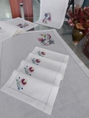 Antika İsviçre Keteni Elde Çin İğnesi Salon Takımı (ÜRÜNLERİMİZ GÖRSEL AMAÇLIDIR SİPARİŞ ALINIR)