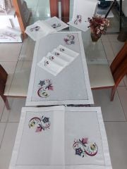 Antika İsviçre Keteni Elde Çin İğnesi Salon Takımı (ÜRÜNLERİMİZ GÖRSEL AMAÇLIDIR SİPARİŞ ALINIR)