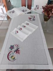 Antika İsviçre Keteni Elde Çin İğnesi Salon Takımı (ÜRÜNLERİMİZ GÖRSEL AMAÇLIDIR SİPARİŞ ALINIR)