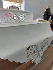 BEYAZ İŞ BOHÇA TAKIMI -2-ELDE PÜSKÜL BAĞLAMA (ÜRÜNLERİMİZ GÖRSEL AMAÇLIDIR SİPARİŞ ALINIR)