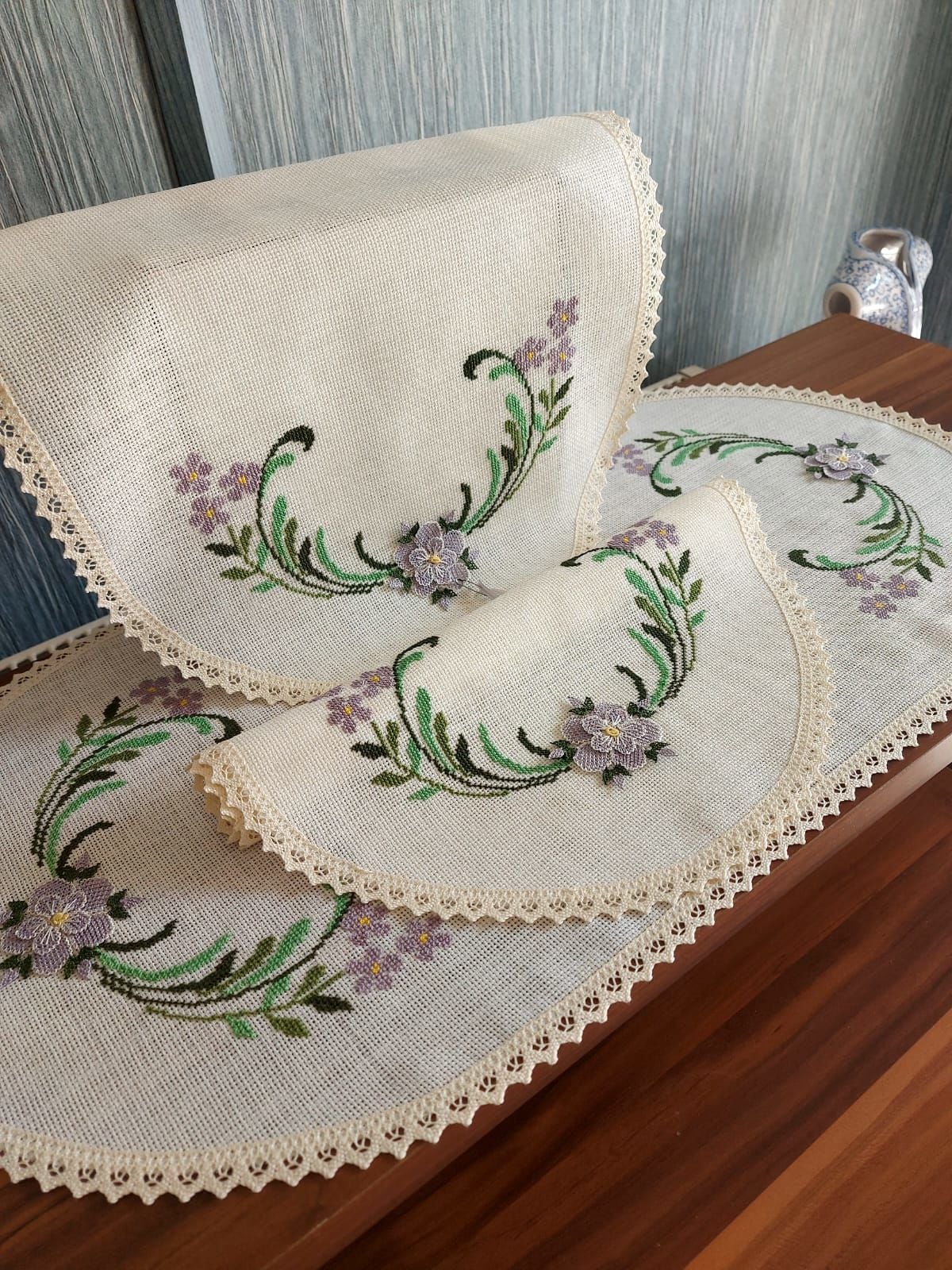 KANEVİÇE İĞNE OYASI YATAK ODASI TAKIMI (ÜRÜNLERİMİZ GÖRSEL AMAÇLIDIR SİPARİŞ ALINIR)