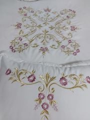 MARAŞ İŞİ SARAY MODEL YATAK ÖRTÜSÜ (ÜRÜNLERİMİZ GÖRSEL AMAÇLIDIR SİPARİŞ ALINIR)