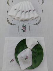 BEYAZ İŞ VE KANEVİÇE SERVİS TAKIMI (ÜRÜNLERİMİZ GÖRSEL AMAÇLIDIR SİPARİŞ ALINIR)