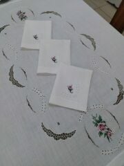 BEYAZ İŞ VE KANEVİÇE SERVİS TAKIMI (ÜRÜNLERİMİZ GÖRSEL AMAÇLIDIR SİPARİŞ ALINIR)