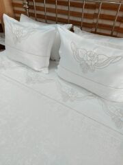 MAT PAMUK SATEN PİKE TAKIMI (ÜRÜĞNLERİMİZ GÖRSEL AMAÇLIDIR SİPARİŞ ALINIR)