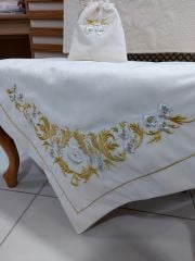 MARAŞ İŞİ AY YILDIZ SECCADE TAKIMI 3 PARÇA (ÜRÜNLERİMİZ GÖRSEL AMAÇLIDIR SİPARİŞ ALINIR)