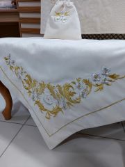 MARAŞ İŞİ AY YILDIZ SECCADE TAKIMI 3 PARÇA (ÜRÜNLERİMİZ GÖRSEL AMAÇLIDIR SİPARİŞ ALINIR)