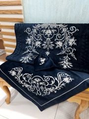 MARAŞ İŞİ ATİYE MODEL SECCADE TAKIMI 3 PARÇA (ÜRÜNLERİMİZ GÖRSEL AMAÇLIDIR SİPARİŞ ALINIR)