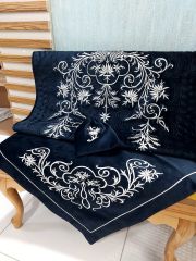 MARAŞ İŞİ ATİYE MODEL SECCADE TAKIMI 3 PARÇA (ÜRÜNLERİMİZ GÖRSEL AMAÇLIDIR SİPARİŞ ALINIR)