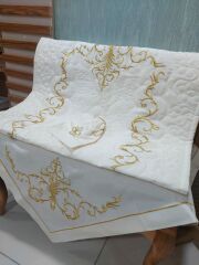 MARAŞ İŞİ ZEHRA MODEL SECCADE TAKIMI 3 PARÇA  (ÜRÜNLERİMİZ GÖRSEL AMAÇLIDIR SİPARİŞ ALINIR)