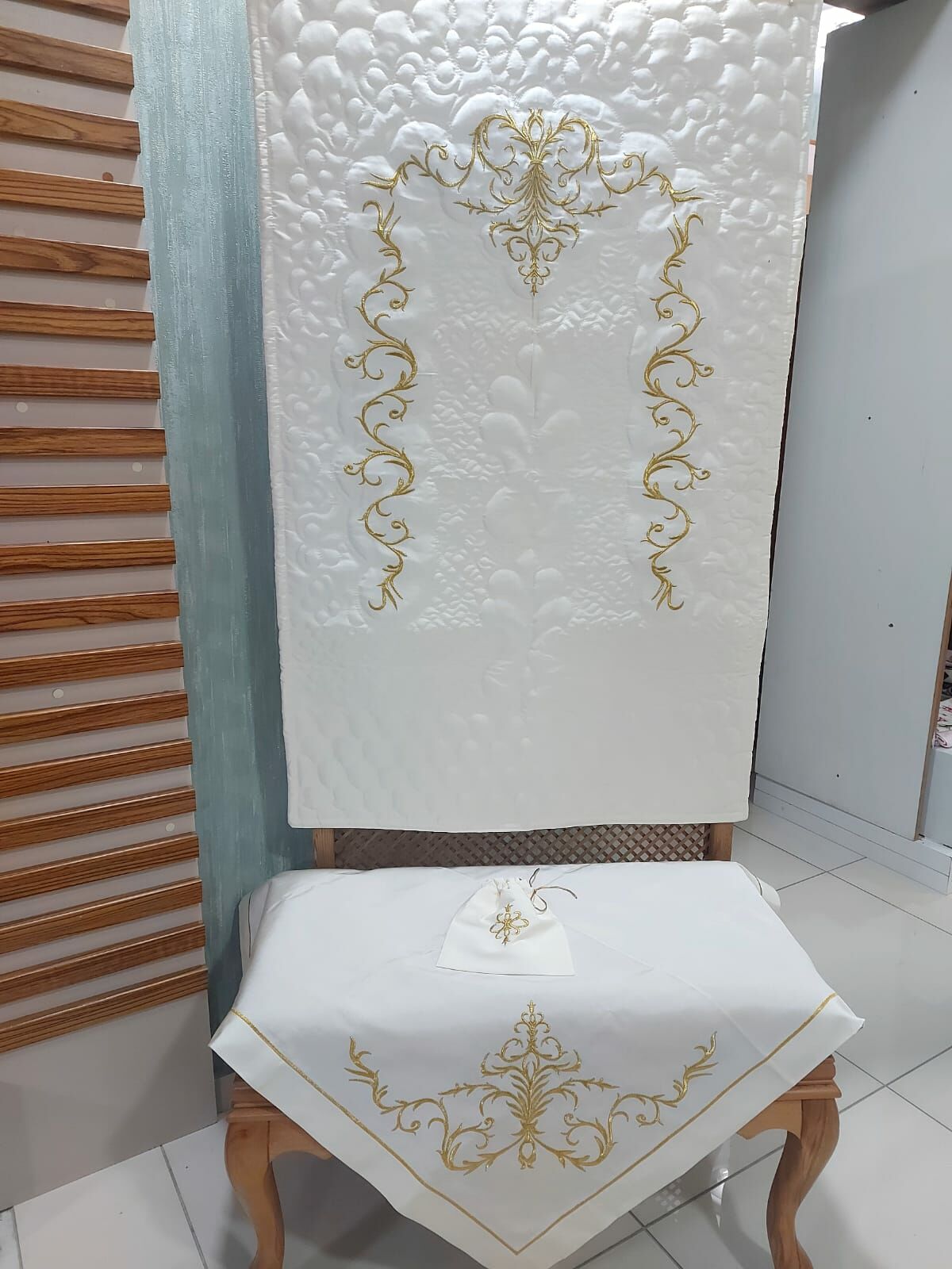 MARAŞ İŞİ ZEHRA MODEL SECCADE TAKIMI 3 PARÇA  (ÜRÜNLERİMİZ GÖRSEL AMAÇLIDIR SİPARİŞ ALINIR)