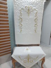 MARAŞ İŞİ ZEHRA MODEL SECCADE TAKIMI 3 PARÇA  (ÜRÜNLERİMİZ GÖRSEL AMAÇLIDIR SİPARİŞ ALINIR)