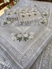 KANEVİÇE İĞNE OYASI SECCADE TAKIMI 4 PARÇA (ÜRÜNLERİMİZ GÖRSEL AMAÇLIDIR SİPARİŞ ALINIR