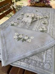 KANEVİÇE İĞNE OYASI SECCADE TAKIMI 4 PARÇA (ÜRÜNLERİMİZ GÖRSEL AMAÇLIDIR SİPARİŞ ALINIR