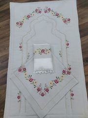 ÇİN İĞNESİ SECCADE TAKIMI (ÜRÜNLERİMİZ GÖRSEL AMAÇLIDIR SİPARİŞ ALINIR)