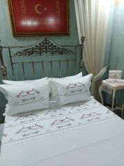 BREZİLYA İŞİ PİKE VE NEVRESİM TAKIMI (ÜRÜNLERİMİZ GÖRSEL AMAÇLIDIR SİPARİŞ ALINIR)