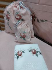 GÜLLÜ SECCADE TAKIMI (ÜRÜNLERİMİZ GÖRSEL AMAÇLIDIR SİPARİŞ ALINIR)