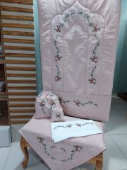 GÜLLÜ SECCADE TAKIMI (ÜRÜNLERİMİZ GÖRSEL AMAÇLIDIR SİPARİŞ ALINIR)