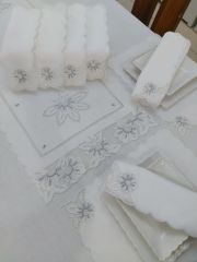 BEYAZ İŞ SERİS TAKIMI (ÜRÜNLERİMİZ GÖRSEL AMAÇLIDIR SİPARİŞ ALINIR)