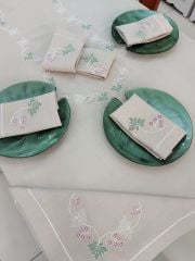 YAPRAK DESEN SERVİS TAKIMI (ÜRÜNLERİMİZ GÖRSEL AMAÇLIDIR SİPARİŞ ALINIR)