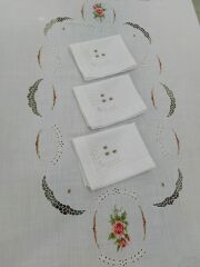 BEYAZ İŞ VE KANEVİÇE SERVİS TAKIMI (ÜRÜNÜMÜZ GÖRSEL AMAÇLIDIR SİPARİŞ ALINIR )