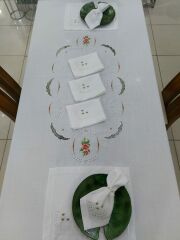 BEYAZ İŞ VE KANEVİÇE SERVİS TAKIMI (ÜRÜNÜMÜZ GÖRSEL AMAÇLIDIR SİPARİŞ ALINIR )